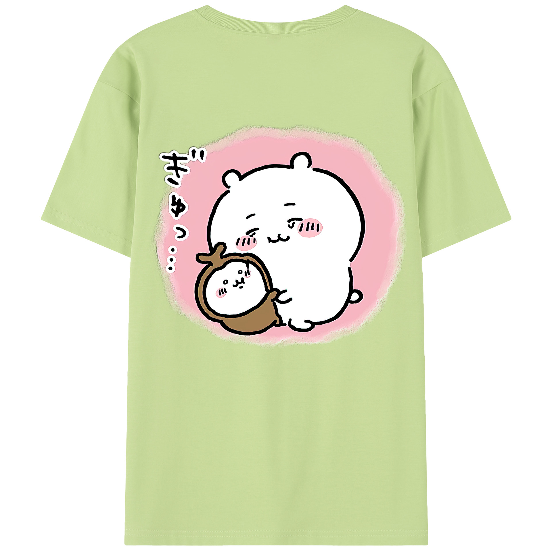 （画像用） ちいかわ ちいかわ Chii-kawa chiikawa 綿100％半袖Tシャツ（背面プリント）